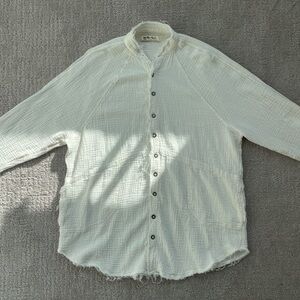Free People/We the Free Cotton Summer Daydream Buttondown Top. XS, fits up to L